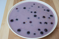 Steel Cut Oatmeal with blueberries